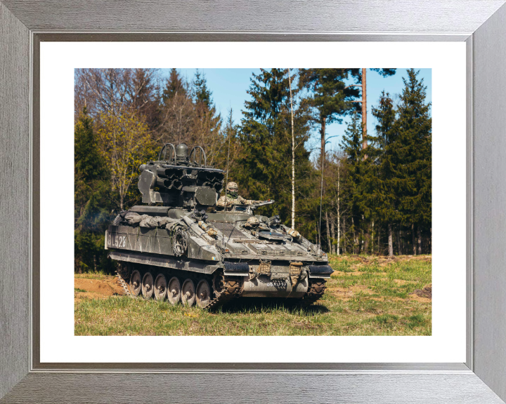 Stormer combat vehicle 2024 British Army Vehicle Photo Print Wall Art Military Decor UK Posters, Prints, & Visual Artwork Hampshire Prints 10 x 8 Silver Frame Yes