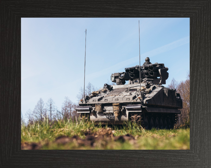British Army Stormer combat Vehicle Photo Print Wall Art Military Decor Poster Posters, Prints, & Visual Artwork Hampshire Prints 10 x 8 Black Frame No