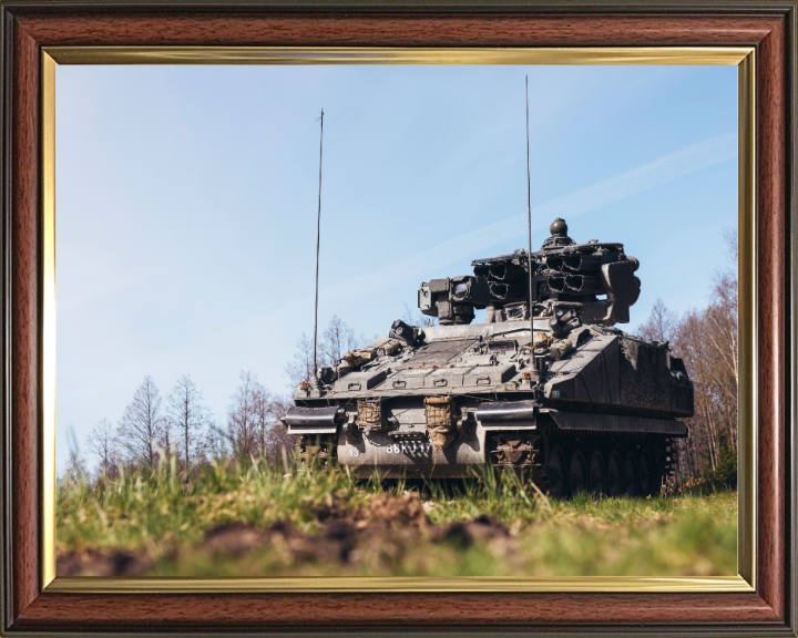 British Army Stormer combat Vehicle Photo Print Wall Art Military Decor Poster Posters, Prints, & Visual Artwork Hampshire Prints 10 x 8 Classic Frame No