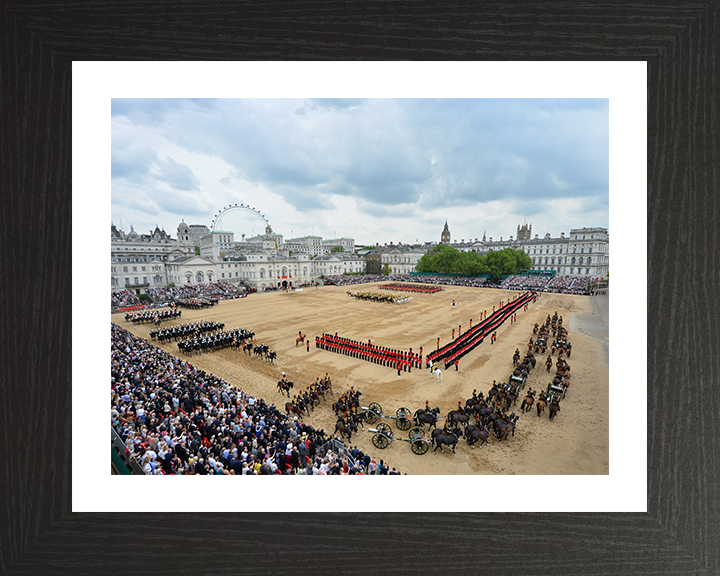 British Army Trooping The Colour London Photo Print Wall Art Military Decor Posters, Prints, & Visual Artwork Hampshire Prints 10 x 8 Black Frame Yes