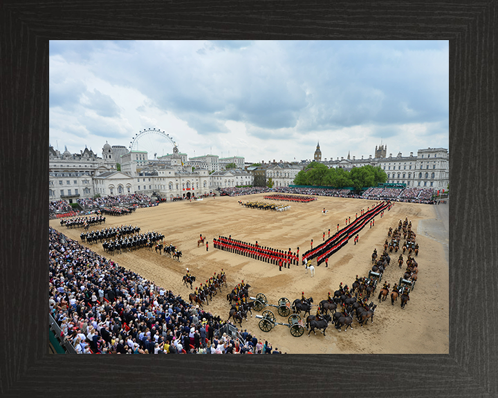 British Army Trooping The Colour London Photo Print Wall Art Military Decor Posters, Prints, & Visual Artwork Hampshire Prints 10 x 8 Black Frame No