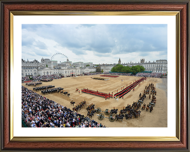 British Army Trooping The Colour London Photo Print Wall Art Military Decor Posters, Prints, & Visual Artwork Hampshire Prints 10 x 8 Classic Frame Yes