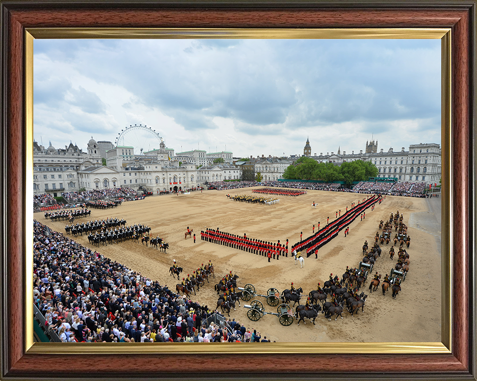 British Army Trooping The Colour London Photo Print Wall Art Military Decor Posters, Prints, & Visual Artwork Hampshire Prints 10 x 8 Classic Frame No