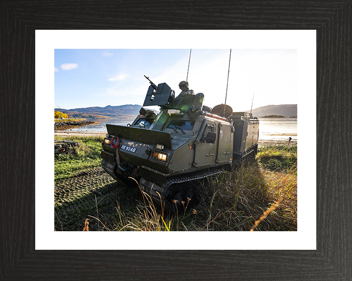 Viking All Terrain Vehicle Beach Assault Photo Print British Army Wall Art Military Royal Marines Commando Posters, Prints, & Visual Artwork Hampshire Prints 10 x 8 Black Frame Yes