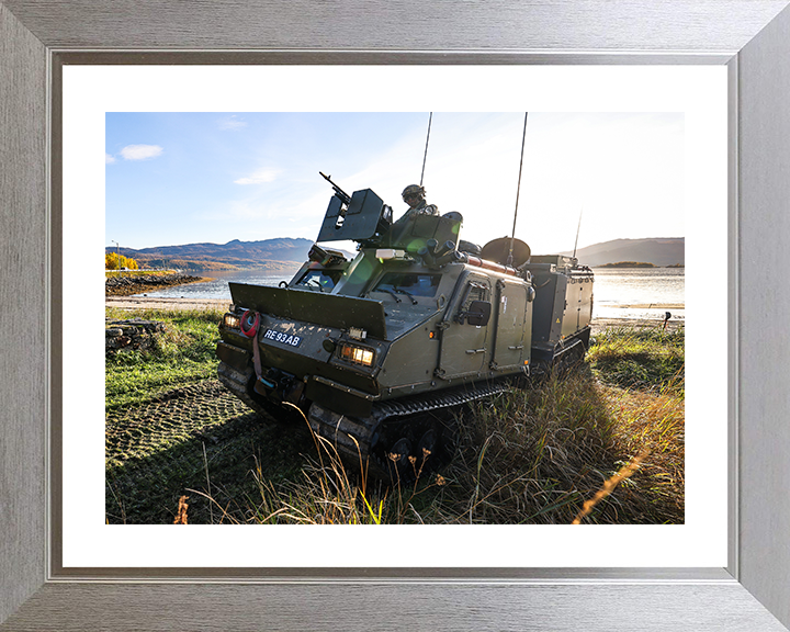 Viking All Terrain Vehicle Beach Assault Photo Print British Army Wall Art Military Royal Marines Commando Posters, Prints, & Visual Artwork Hampshire Prints 10 x 8 Silver Frame Yes