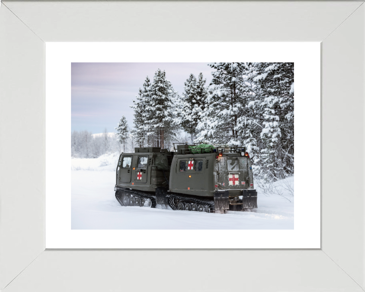 British Army Viking BVS10 Protected Patrol Vehicle Photo Print Wall Art Military Decor Poster Posters, Prints, & Visual Artwork Hampshire Prints 10 x 8 White Frame Yes