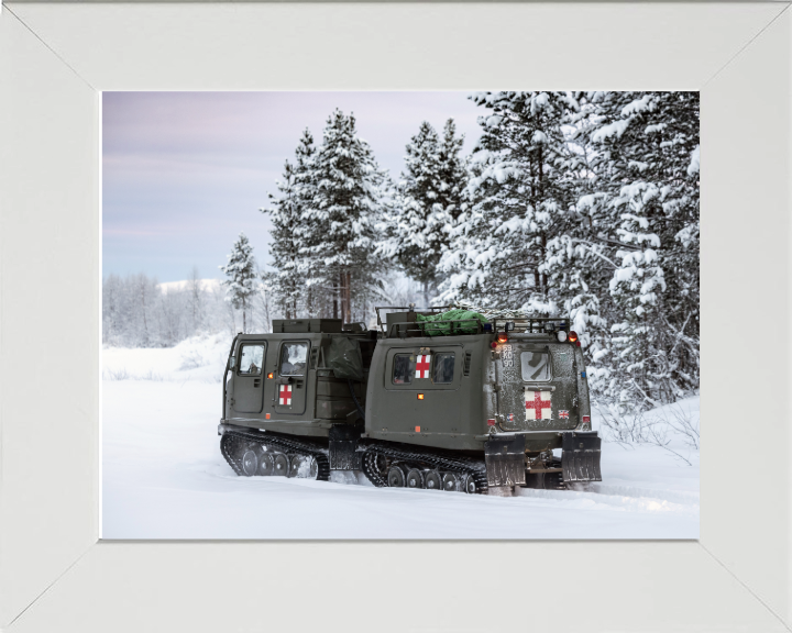 British Army Viking BVS10 Protected Patrol Vehicle Photo Print Wall Art Military Decor Poster Posters, Prints, & Visual Artwork Hampshire Prints 10 x 8 White Frame No