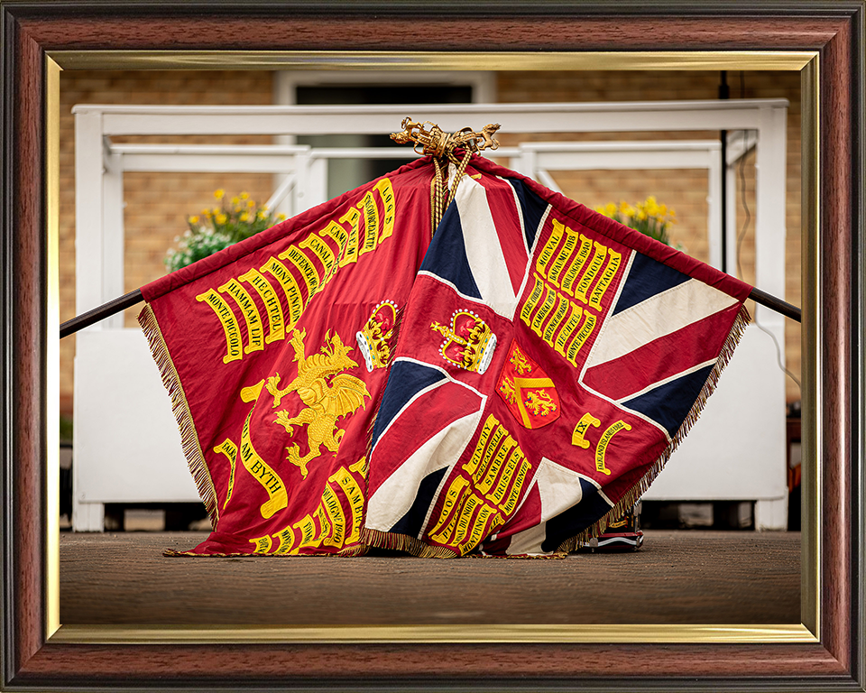 The Colours of the Welsh Guards Photo Print - British Army Posters, Prints, & Visual Artwork Hampshire Prints 10 x 8 Classic Frame No