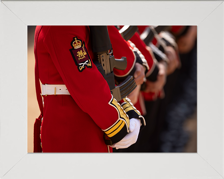 British Army Welsh Guards on Parade in London Photo Print Wall Art Military Decor Poster Posters, Prints, & Visual Artwork Hampshire Prints 10 x 8 White Frame No