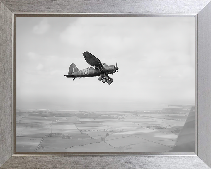RAF Westland Lysander Mark III Photo Print Royal Air Force Aircraft Wall Art Aviation Decor Poster Posters, Prints, & Visual Artwork Hampshire Prints 10 x 8 Silver Frame No