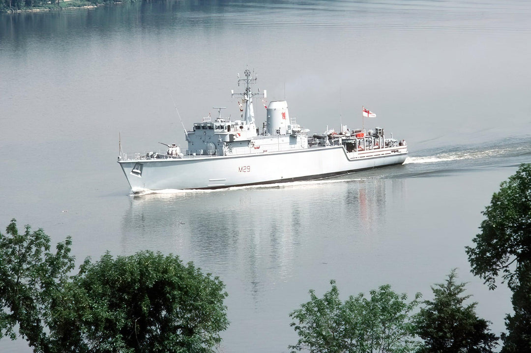 HMS Brecon M29 Royal Navy Hunt class mine countermeasures vessel Photo Print or Framed Print - Hampshire Prints