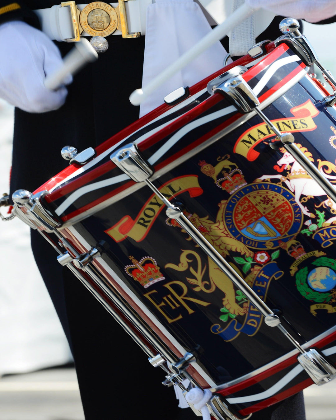 The Drum of a Royal marines band service drummer Photo Print or Framed Photo Print - Hampshire Prints