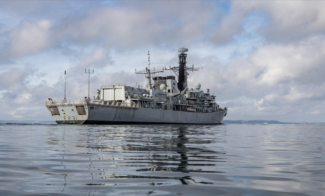 HMS Argyll F231 Royal Navy type 23 Frigate Photo Print or Framed Print - Hampshire Prints