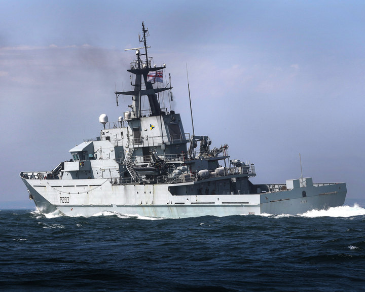 HMS Mersey P283 Royal Navy River class patrol vessel Photo Print or Framed Photo Print - Hampshire Prints