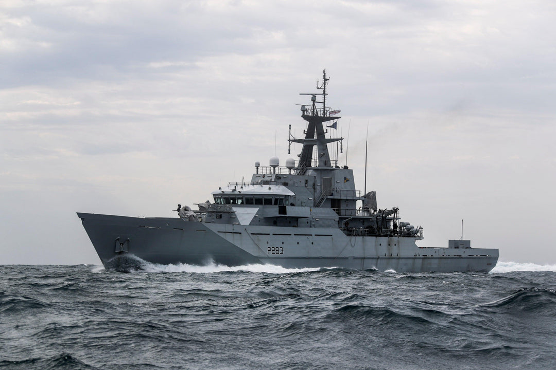 HMS Mersey P283 Royal Navy River Class patrol vessel Photo Print or Framed Photo Print - Hampshire Prints