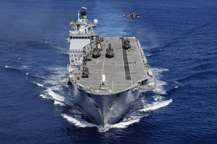 HMS Ocean L12 | Photo Print | Framed Print | Poster | Helicopter Carrier | Royal Navy Hampshire Prints