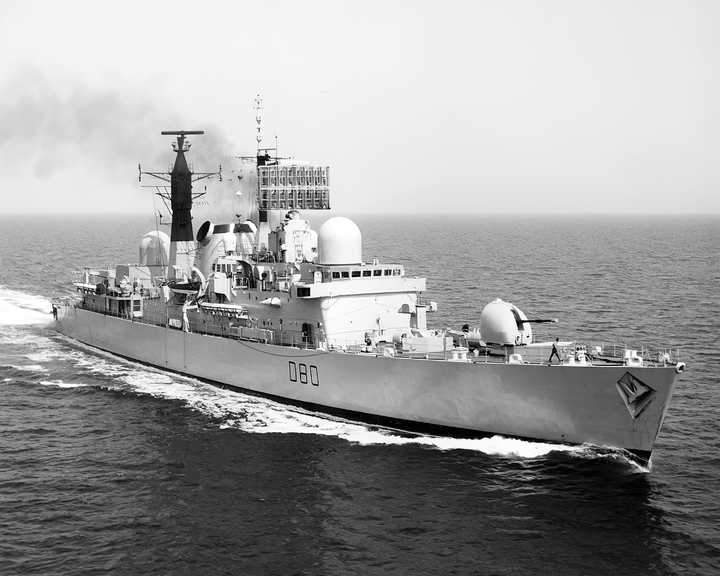HMS Sheffield (D80) Photo Print - At Sea - Royal Navy Type 42 Destroyer Hampshire Prints 6 x 4 No Frame No