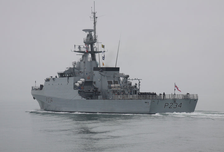 HMS Spey P234 Royal Navy River class patrol vessel Photo Print or Framed Print - Hampshire Prints