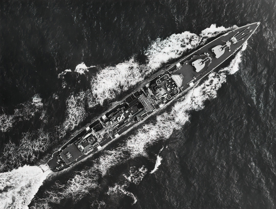 HMS Barrosa D68 Royal Navy Battle Class fleet destroyer Photo Print or Framed Print - Hampshire Prints