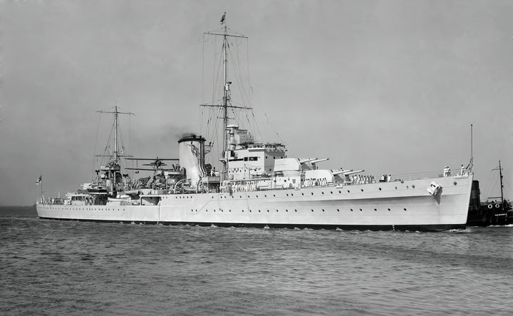HMS Achilles C70 Royal Navy Leander class light cruiser Photo Print or Framed Photo Print - Hampshire Prints