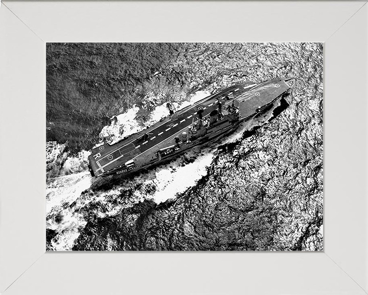 HMS Ark Royal R09 Royal Navy Audacious class aircraft carrier Photo Print or Framed Print - Hampshire Prints