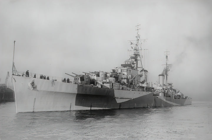 HMS Diadem 84 Royal Navy Dido class light cruiser Photo Print or Framed Photo Print - Hampshire Prints