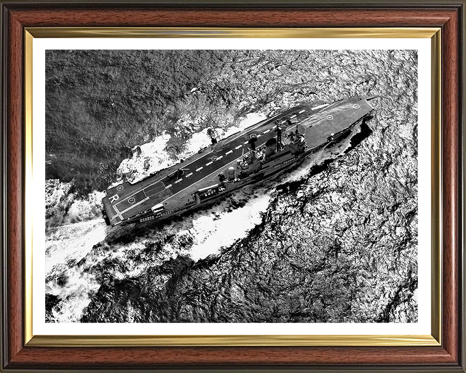 HMS Ark Royal R09 Royal Navy Audacious class aircraft carrier Photo Print or Framed Print - Hampshire Prints