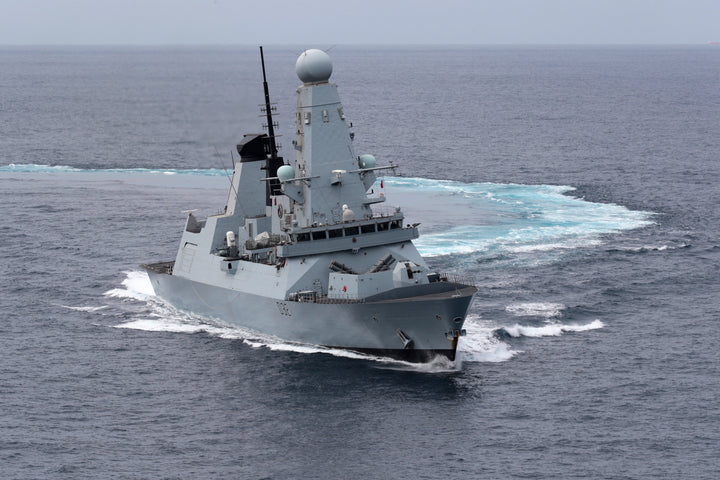 HMS Daring (D32) Photo Print - Making Turns - Royal Navy Type 45 Destroyer Hampshire Prints 6 x 4 No Frame No