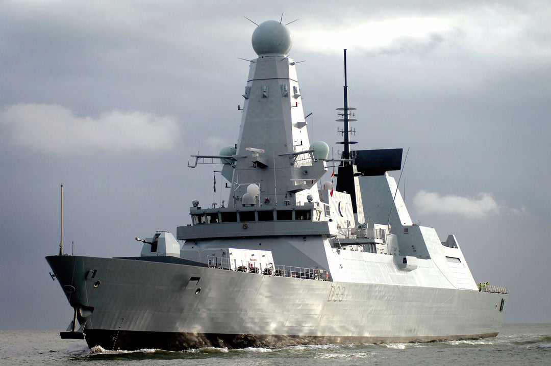 HMS Dauntless D33 Royal Navy type 45 Destroyer Photo Print or Framed Print - Hampshire Prints