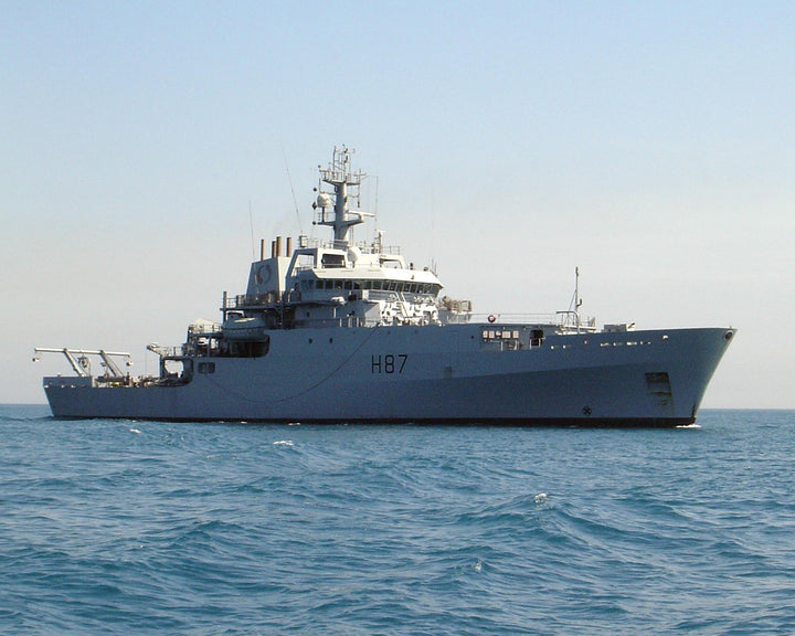 HMS Echo H87 Royal Navy hydrographic survey ship Photo Print or Framed Print - Hampshire Prints