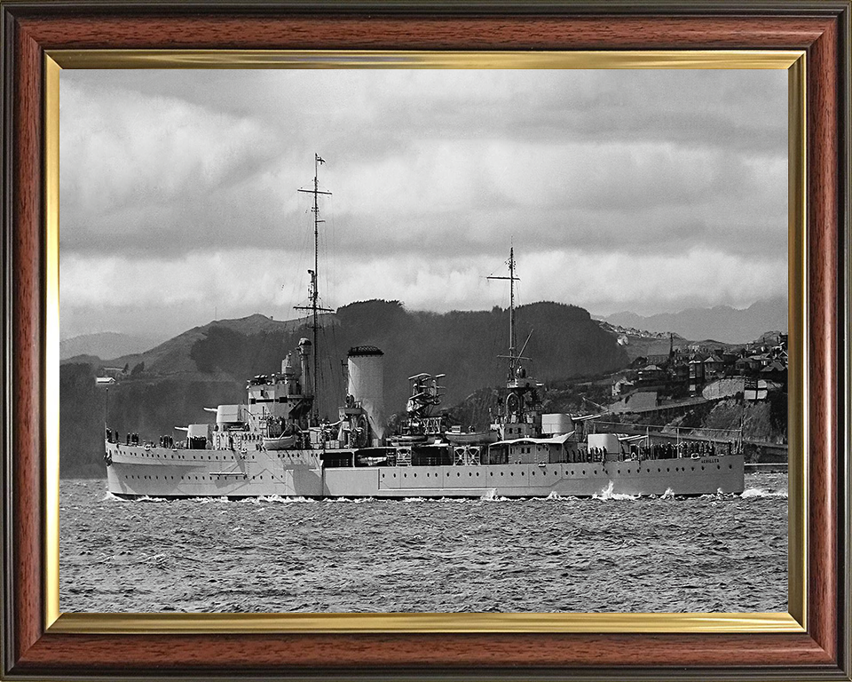 HMS Achilles C70 Royal Navy Leander class light cruiser Photo Print or Framed Photo Print - Hampshire Prints