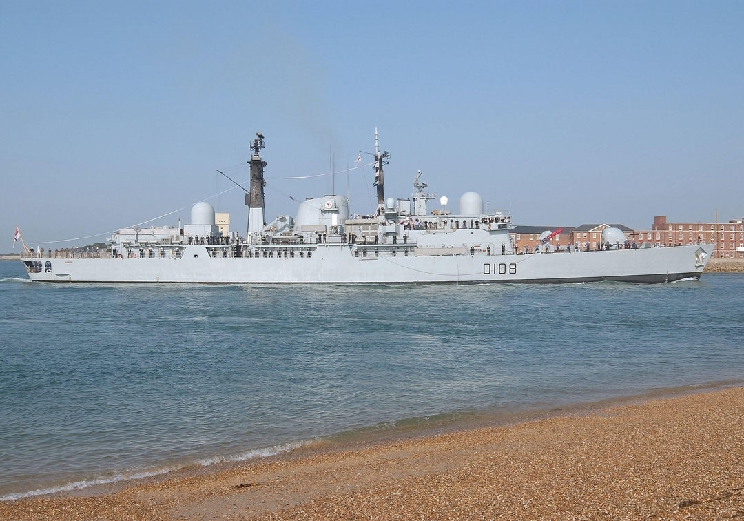 HMS Cardiff D108 | Photo Print | Framed Print | Poster | Type 42 | Destroyer | Royal Navy Hampshire Prints