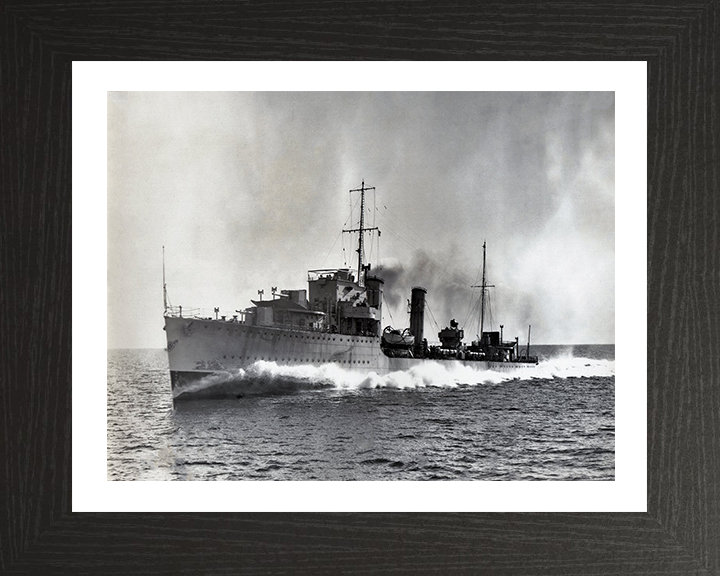 HMS Diamond H22 Royal Navy D Class destroyer Photo Print or Framed Print - Hampshire Prints
