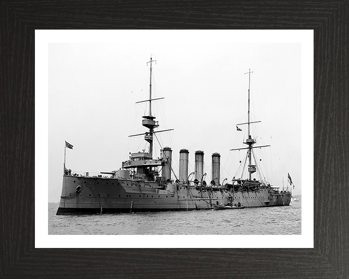 HMS Argyll (1904) Royal Navy Devonshire class armoured cruiser Photo Print or Framed Print - Hampshire Prints