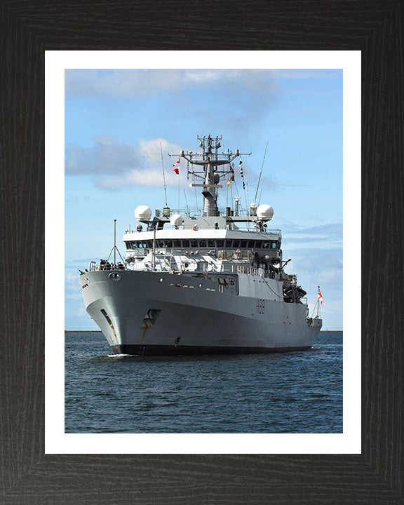 HMS Enterprise H88 Royal Navy hydrographic survey vessel Photo Print or Framed Print - Hampshire Prints