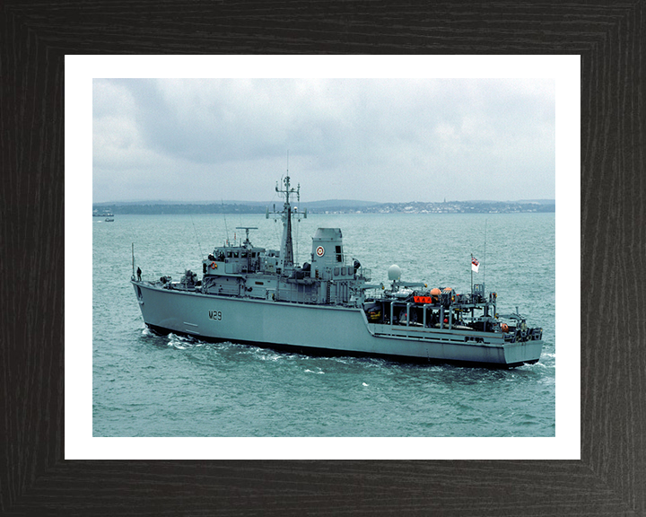 HMS Brecon M29 Royal Navy Hunt class mine countermeasures vessel Photo Print or Framed Print - Hampshire Prints