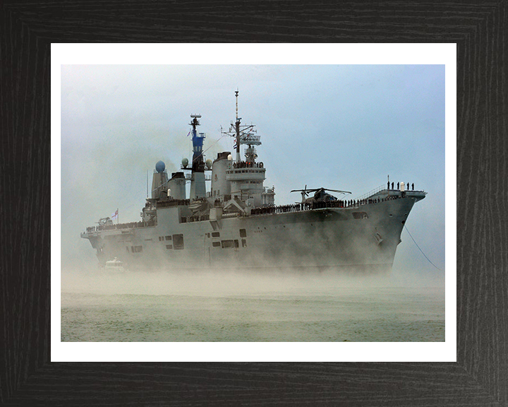 HMS Ark Royal R07 Royal Navy Invincible class aircraft carrier Photo Print or Framed Print - Hampshire Prints