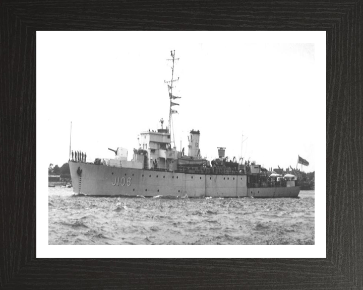 HMS Acute J106 Royal Navy Algerine class minesweeper Photo Print or Framed Print - Hampshire Prints