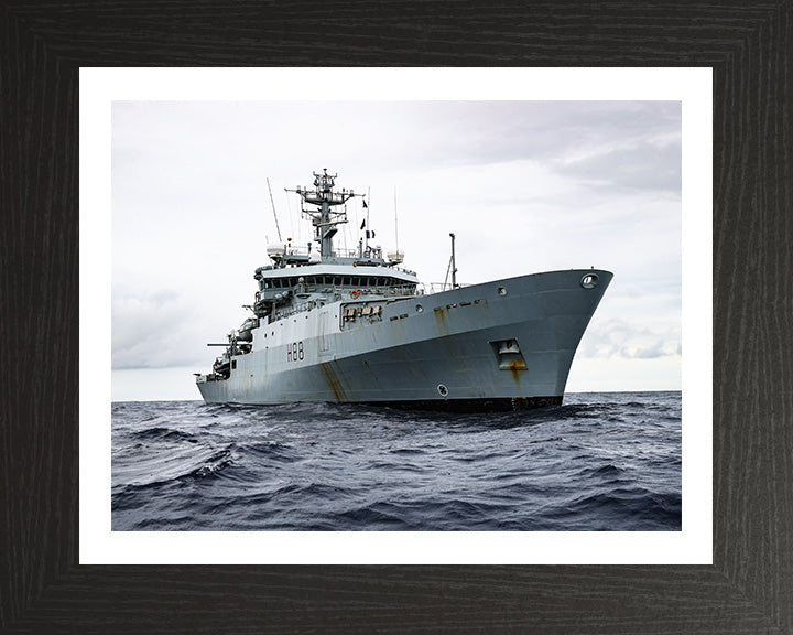 HMS Enterprise H88 Royal Navy hydrographic survey vessel Photo Print or Framed Print - Hampshire Prints