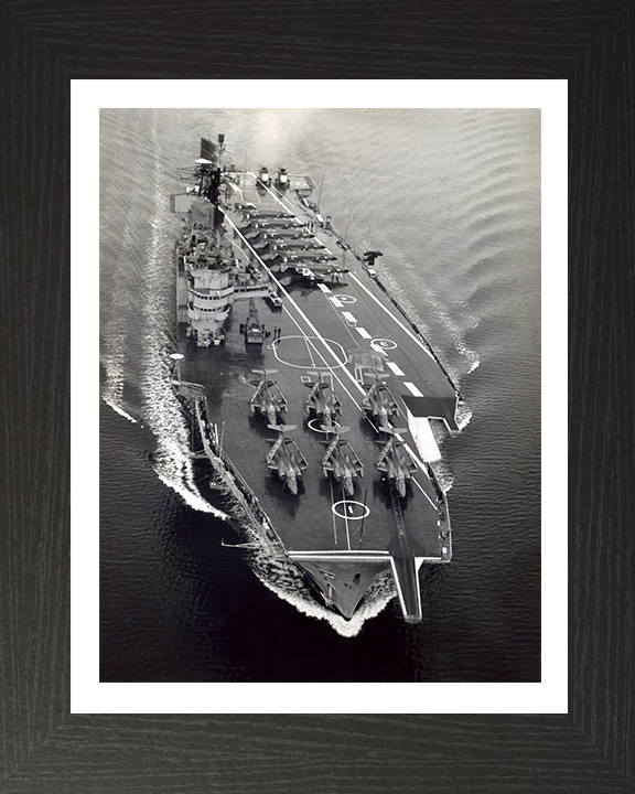 HMS Ark Royal R09 Royal Navy Audacious class aircraft carrier Photo Print or Framed Print - Hampshire Prints