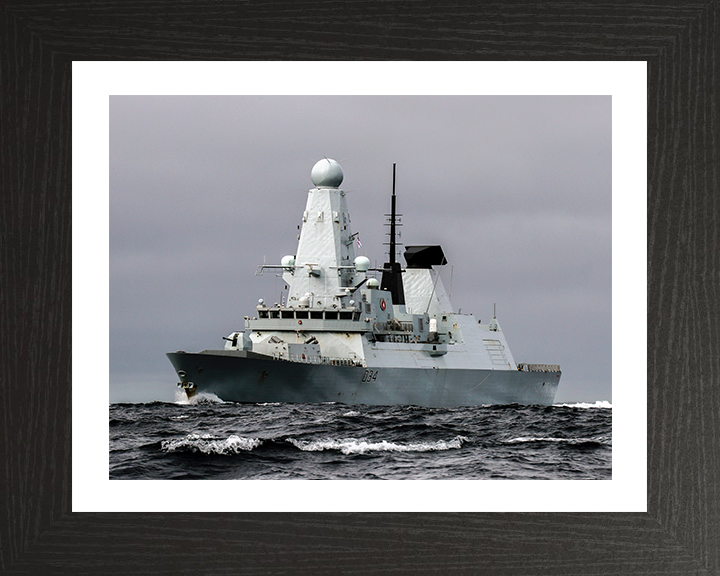 HMS Diamond D34 Royal Navy Type 45 Destroyer Photo Print or Framed Print - Hampshire Prints