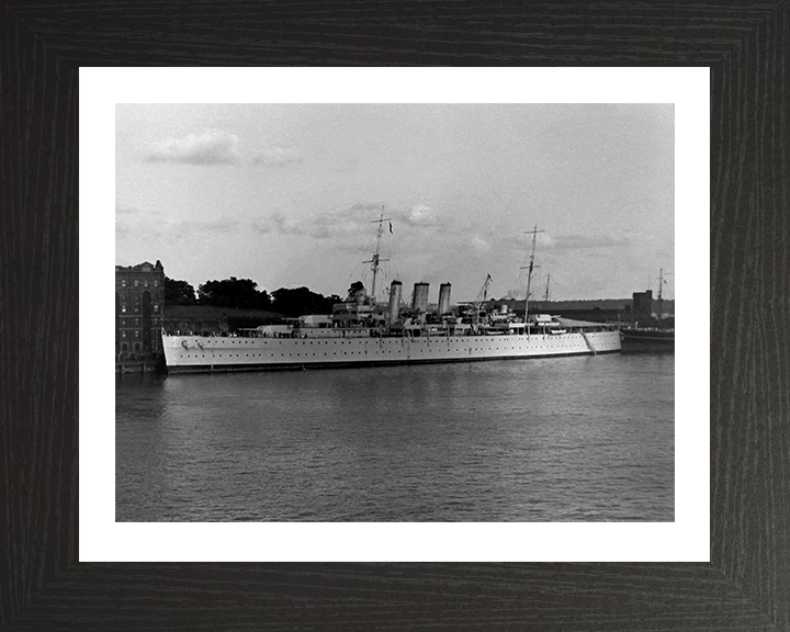 HMS Dorsetshire (40) Royal Navy County class heavy cruiser Photo Print or Framed Print - Hampshire Prints