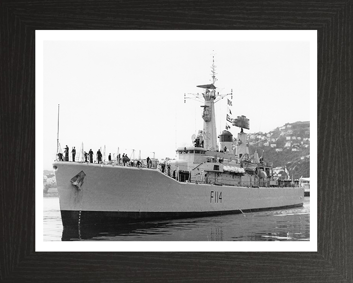 HMS Ajax F114 Royal Navy Leander Class Frigate Photo Print or Framed Print - Hampshire Prints