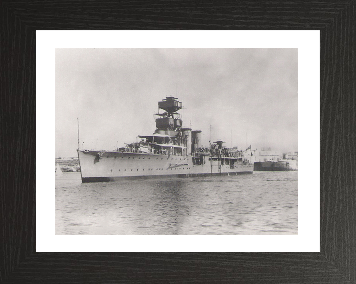 HMS Curlew D42 Royal Navy C class light cruiser Photo Print or Framed Photo Print - Hampshire Prints