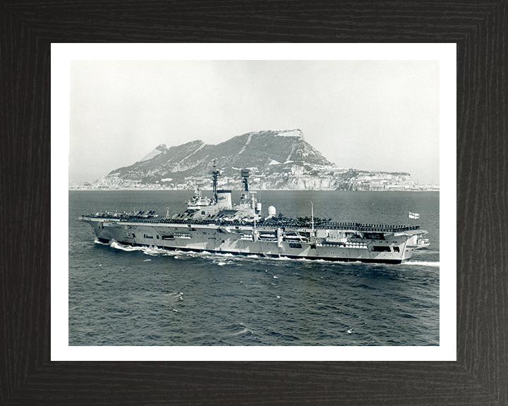 HMS Ark Royal R09 Royal Navy Audacious class aircraft carrier Photo Print or Framed Print - Hampshire Prints