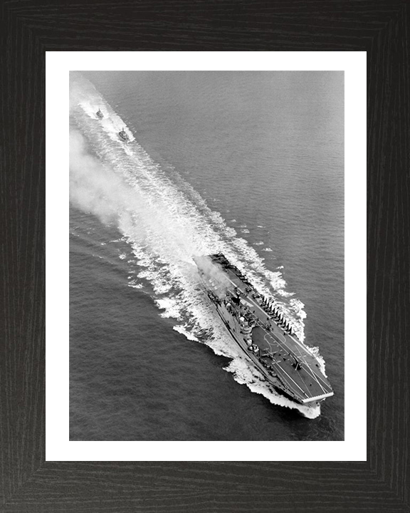 HMS Eagle R05 Royal Navy Audacious class aircraft carrier Photo Print or Framed Print - Hampshire Prints