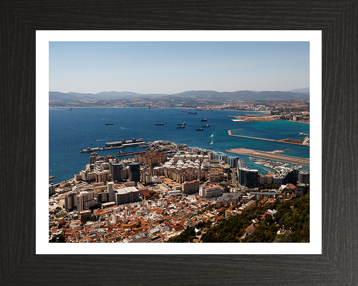 HM Naval Base Gibraltar Dockyard Aerial Photo Print or Framed Photo Print - Hampshire Prints