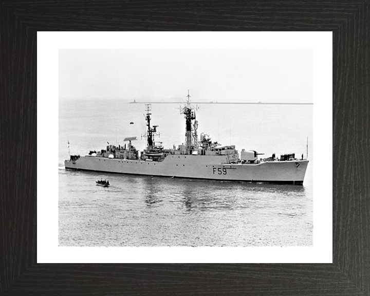 HMS Chichester F59 Royal Navy Salisbury class Frigate Photo Print or Framed Print - Hampshire Prints