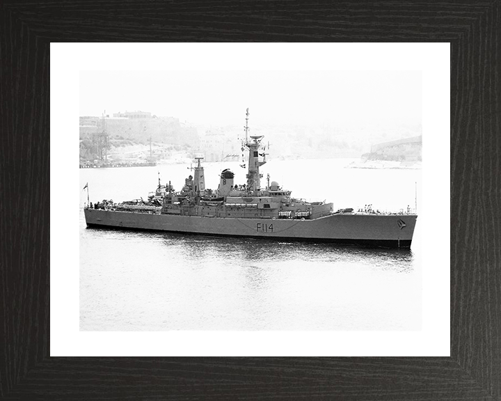 HMS Ajax F114 Royal Navy Leander Class Frigate Photo Print or Framed Print - Hampshire Prints