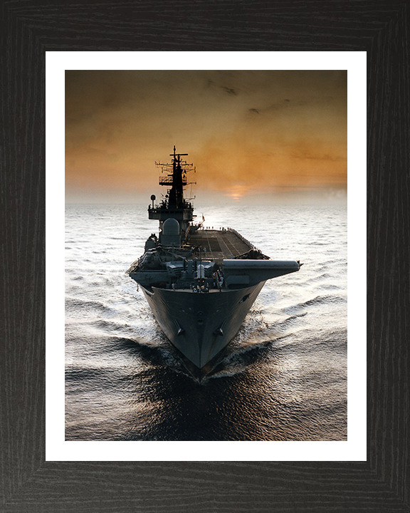 HMS Ark Royal R07 Royal Navy Invincible class aircraft carrier Photo Print or Framed Print - Hampshire Prints